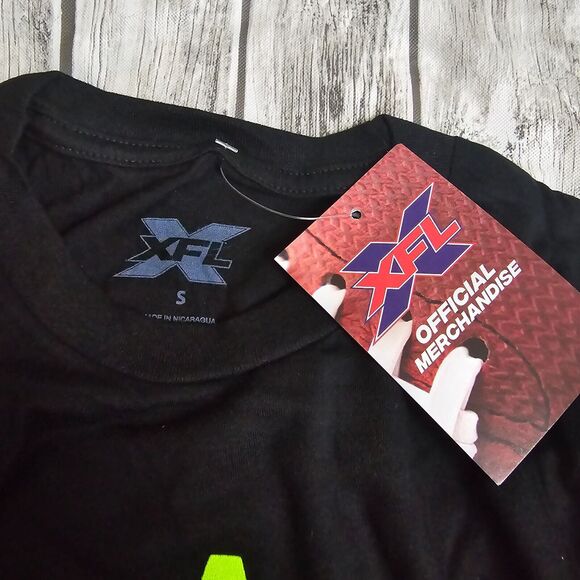 XFL Tampa Bay Vipers T-Shirt Men’s Size Small Black Est 2020 New with Tag - Picture 3 of 7